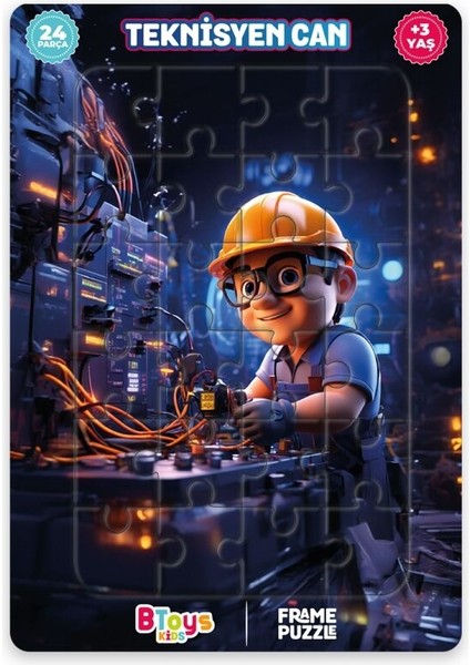 5 Adet Lisanslı 24 Parça Btoys Can Frame Puzzle(5 Adet Puzzle Gönderilecektir.) modelleri