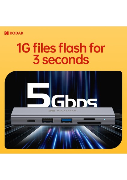 6'ın 1'i Hub Çoklayıcı CE Lisanslı HDMI 4K 30Hz/Pd 100W Type-C/Tf Kart/Sd Kart/Usb 3.0/Usb 2.0/ Laptop/Macbook/ Cep Telefonu Bilgisayar Tablet Hızlı Son Nesil Yeni Teknoloji Metal Sağlam Orjinal