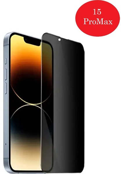 Apple iPhone 15 Pro Max Cam Hayalet Ekran Koruyucu Uyumlu Tam Kapatan Gizleyen Kırılmaz Cam