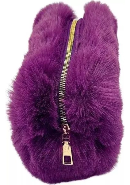 Kayısı Ağacı Unicus Tüylü Pelüş Kalem Kutusu Renk Mor