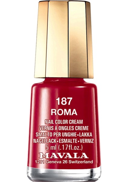 Mini Color Oje 187 Roma 5 ml
