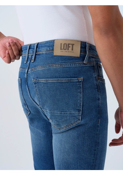 LF2039446 Lacivert Erkek Jean Pantolon LF2039446 indirimleri