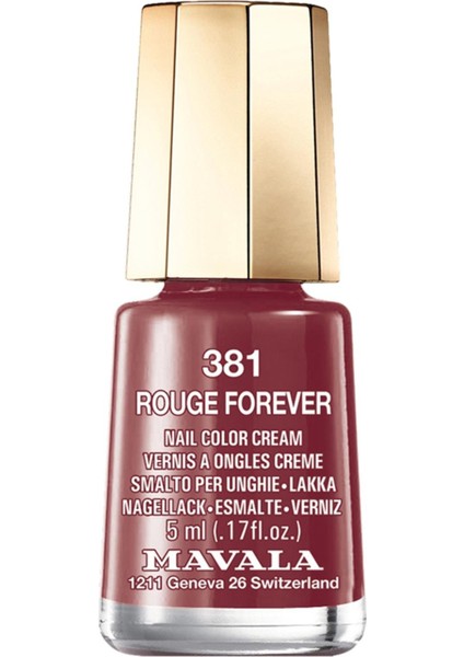 Mini Color Oje 381 Rouge Forever 5 ml