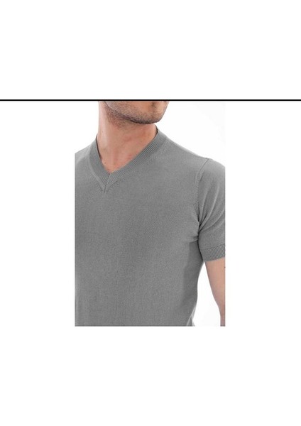 Ocean V Yaka Triko T-Shirt fırsatları