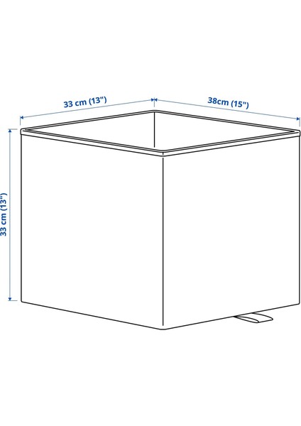 Çok Amaçlı Düzenleme Kutusu 33X38X33 cm Ikea Saklama Kutusu Organizer Kutu Açık Gri Renk fırsatları