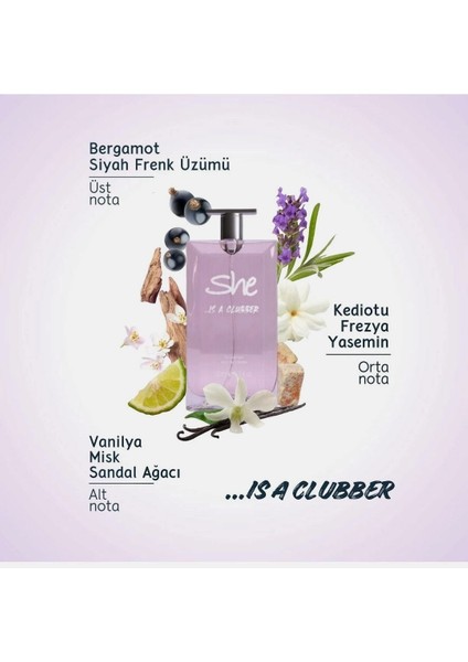 She Clubber Kadın Parfümü Edt 50 ml fiyatları