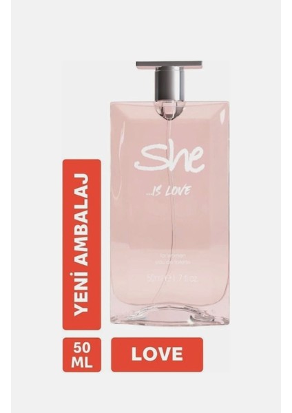 She Is Love Kadın Parfümü Edt 50 ml fiyatları