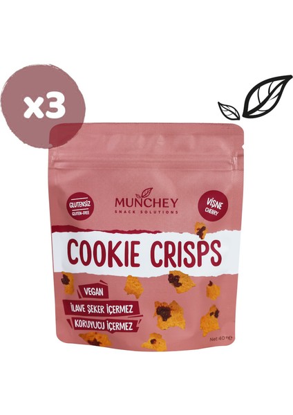 40GR 3'lü Cookie Crisps Vişne