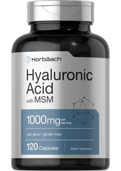 Horbäach Hyaluronic Acid With Msm 1000MG 120 Capsul.abd MENŞEI.3937