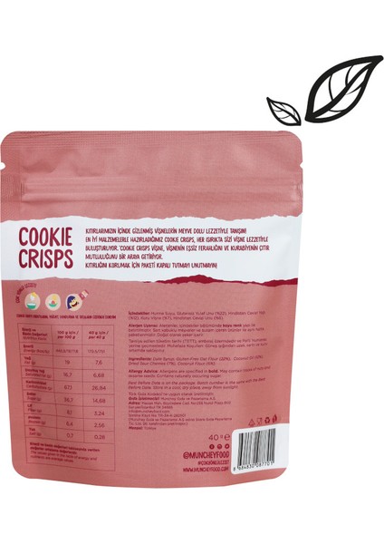 40 gr 6'lı Cookie Crisps Vişne