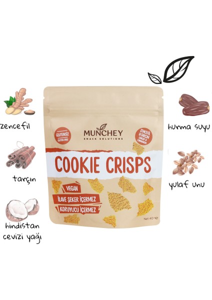 40GR Cookie Crisps Zencefil & Tarçın