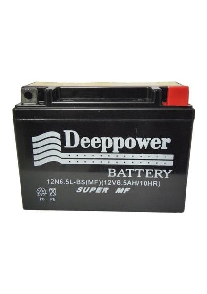 12 Volt 6,5 Amper Motosiklet Aküsü Deeppower