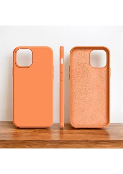 Apple Iphone 13/14 Uyumlu Kılıf Yumuşak Silikon Içi Kadife Lansman Kapak .