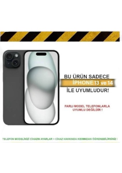 Apple Iphone 13/14 Uyumlu Kılıf Yumuşak Silikon Içi Kadife Lansman Kapak .