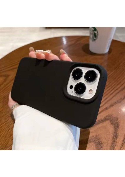 Apple iPhone 14 Pro Uyumlu Kılıf Yumuşak Silikon Içi Kadife Lansman Kapak .