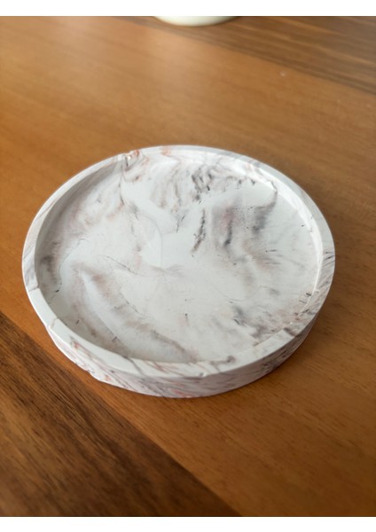 Dekoratif Yuvarlak Sunumluk Saksı ve Takı Tabağı 10 cm - Karışık Desenli fiyatları