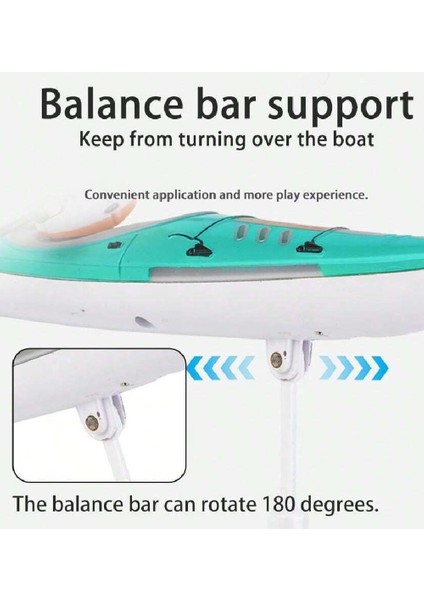 2.4g Rc Mavi 360° Sürüşlü Iki Modlu Tekne (Yurt Dışından)