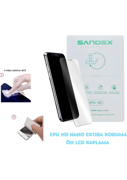 Tecno Pop 5 Lite Nano Ekran Koruyucu Esnek Ultra Ince - Sandex - Epu Hd