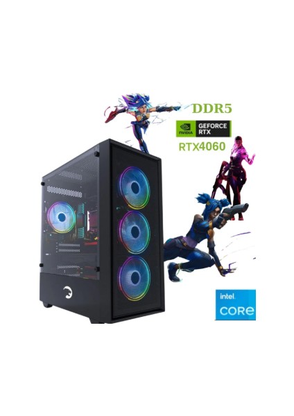 TKDEN-V15 Intel İ5-13400F 32GB Ddr5 512GB SSD RTX4060 8gb Oyuncu Masaüstü Bilgisayar
