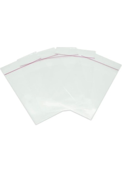 1000 Adet Bantlı Jelatin 8X15 cm Yapışkanlö Poşet Naylon Torba