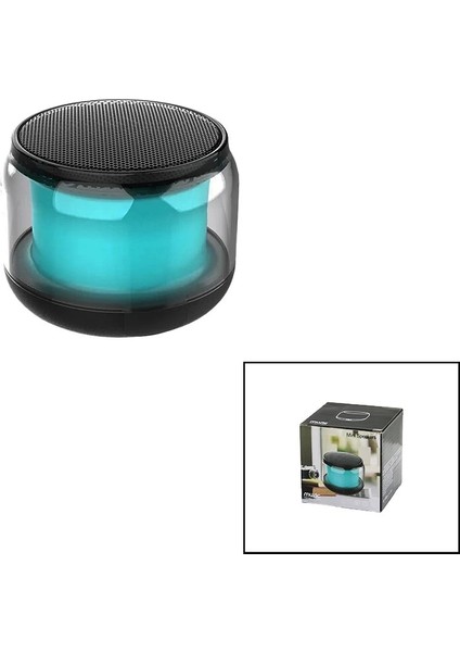Kavanoz Modeli - Mika Gövdeb Luetooth Wireless Mini Hoparlör Speaker USB Şarjlı - IŞIKLI5W (4887)