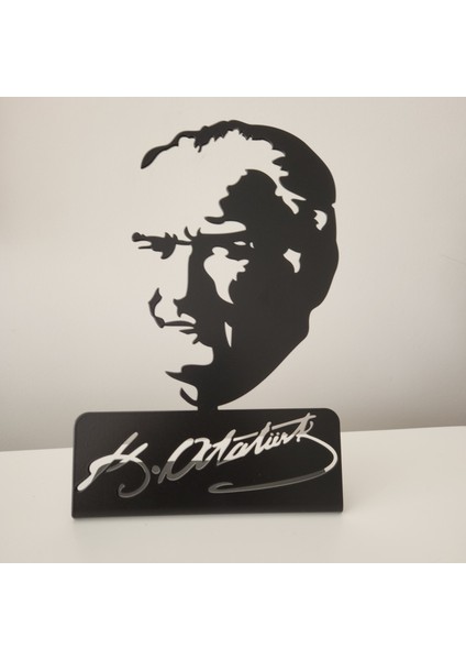 Metal Masaüstü Atatürk Büstü | 18 x 27 cm | Siyah & Gold Renk Seçenekli fiyatları