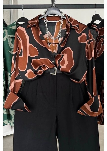 Desenli Saten Gömlek fırsatları