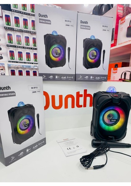 SP115 Bluetooth, Sd, Usb, Aux, Disco Led, Tws, LED Rvb, Microphone, 4inch , 10 W, 26 x 20 x 15 cm