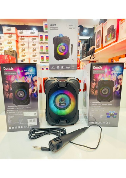 SP115 Bluetooth, Sd, Usb, Aux, Disco Led, Tws, LED Rvb, Microphone, 4inch , 10 W, 26 x 20 x 15 cm