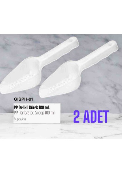 2 Adet 180 Ml,delikli, Yarı Şeffaf, Polipropilen Plastik Kürek, Un Küreği, Fırıncı Küreği, Zeytin Küreği, Bakliyat Küreği, Şeker Küreği, Tuz Küreği, Turşu Küreği, Buz Küreği,...