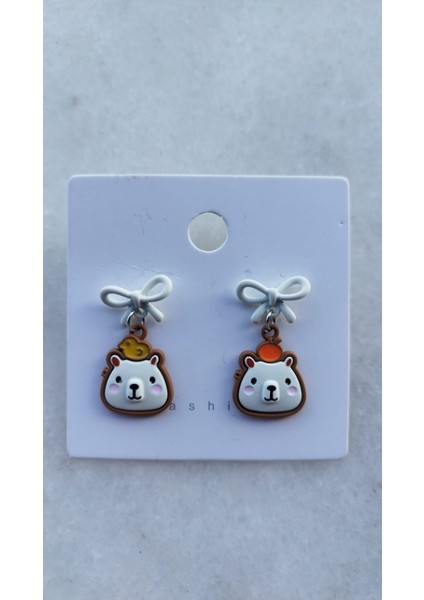 Sevimi Karikatür Capybara Kawaii Hayvan Küpe Aksesuar Moda fırsatları