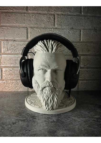 Kulaklık Standı - Ragnar Lothbrok Büstü “bir Viking Efsanesiyle Masanızda Ilham!”