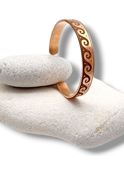 Dalga Desenli Bakır Bileklik fiyatları