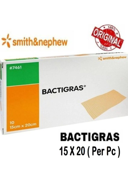 Bactigras Parafinli Antiseptik Tül Sargı Yara Bakım Örtüsü 15 cm x 20 cm 1 Adet