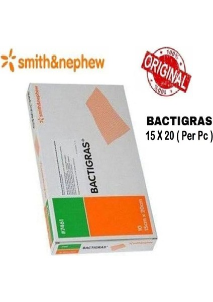 Bactigras Parafinli Antiseptik Tül Sargı Yara Bakım Örtüsü 15 cm x 20 cm 1 Adet