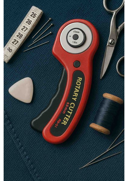 Rulet Kumaş Kesici 45mm 5 Bıçak Li