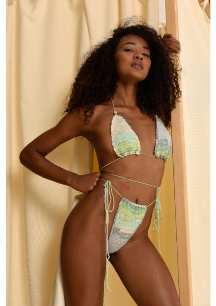 Kadın Çevre Dostu - Anti Pilling Baptism Green Bikini