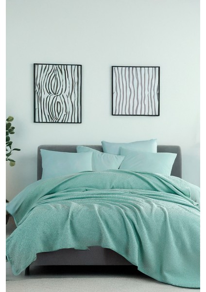 Ecocel Pike Örtü Battal 220 x 230 cm Karde Mint Yeşili