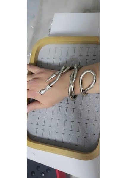 Çelik Yılan Model Kolye Bileklik Tasarım Aksesuar