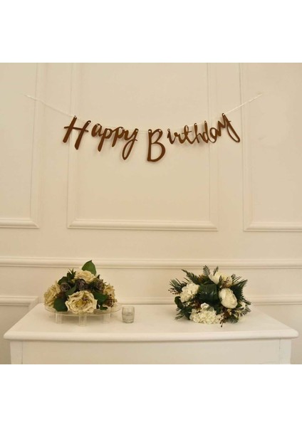 Craft Renkli Happy Birthday El Yazısı Banner