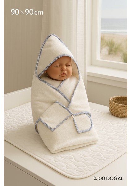 Havlu Kundak Set - Bebek Banyo Havlu Set