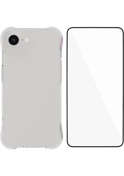 iPhone 16E Temperli Cam Filmli Tpu Telefon Kapağı (Yurt Dışından)