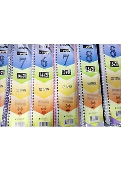 Çınar Bölmeli Defter 9+3 Spiralli 300 Yaprak ve 1 Adet Siyah Tükenmez 890206153881