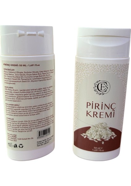 Cilt Beyazlatıcı Leke Giderici Pirinç Kremi 50 ml