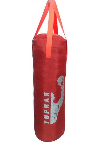 Boks Torbası Eldiven, Karabina Ev Bandaj Hediyeli Içi Dolu 60X22CM Kırmızı modelleri