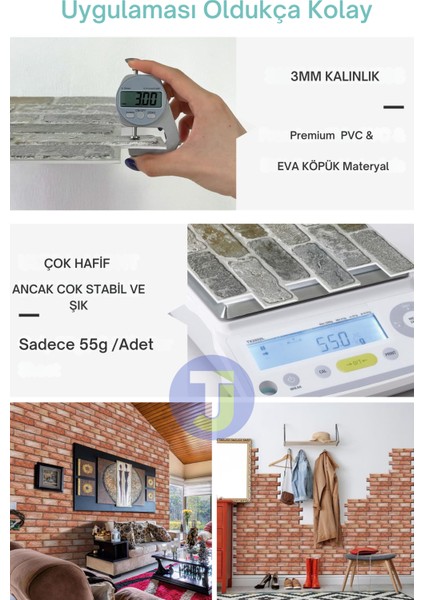 30X30CM 3D Kendinden Yapışkanlı Duvar Kağıdı Kaplama Dekorasyon Mutfak 6lı Paket 0,54M2