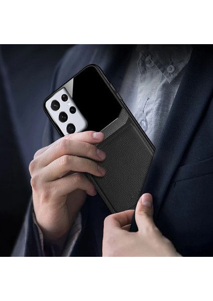 Samsung Galaxy S22 Ultra Uyumlu Zebana Lens Pu Deri Kılıf fırsatları