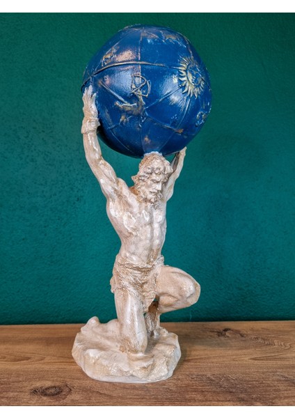 Dünyayı Omuzlayan Atlas Polyester Dekoratif Biblo