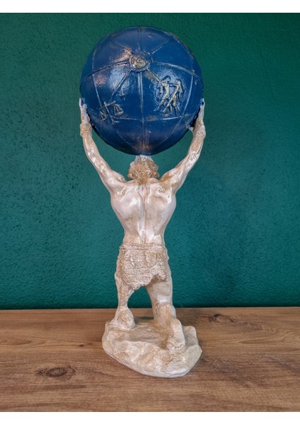 Dünyayı Omuzlayan Atlas Polyester Dekoratif Biblo fiyatları