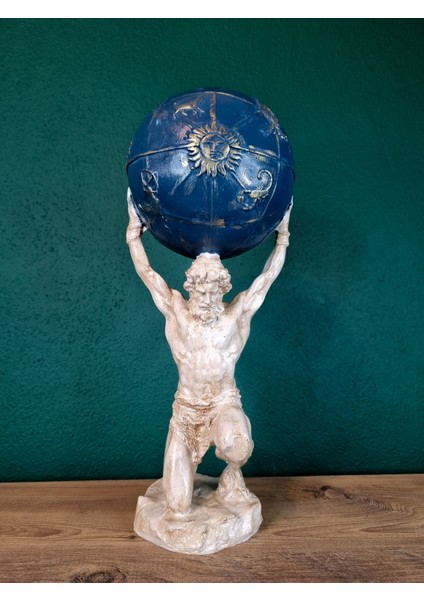 Dünyayı Omuzlayan Atlas Polyester Dekoratif Biblo modelleri